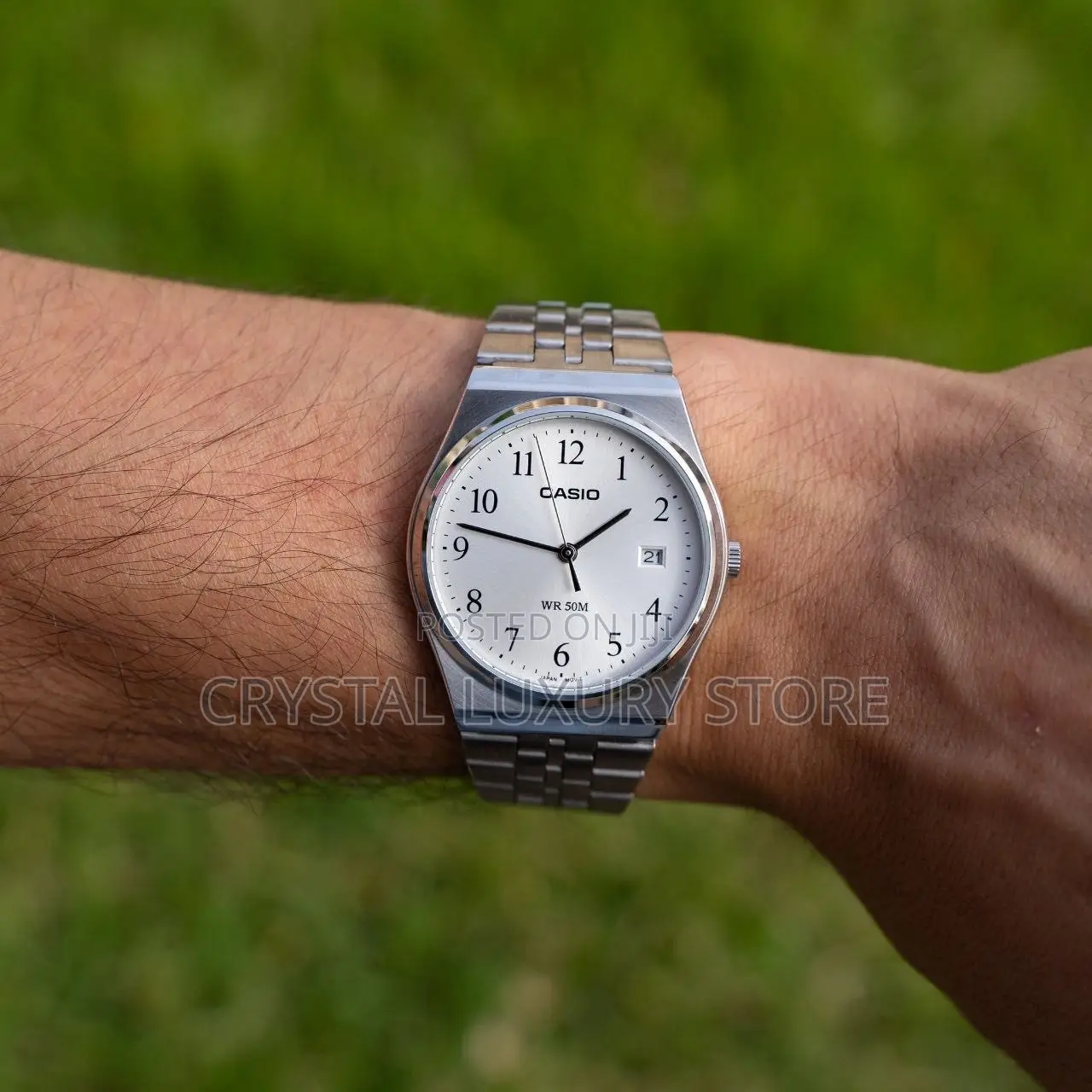 Casio Quality Luxury Men Chain Strap Wristwatch