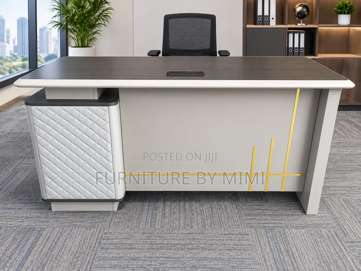 Luxury 1.4m Executive Office Desk With Drawers – Premium Furniture.