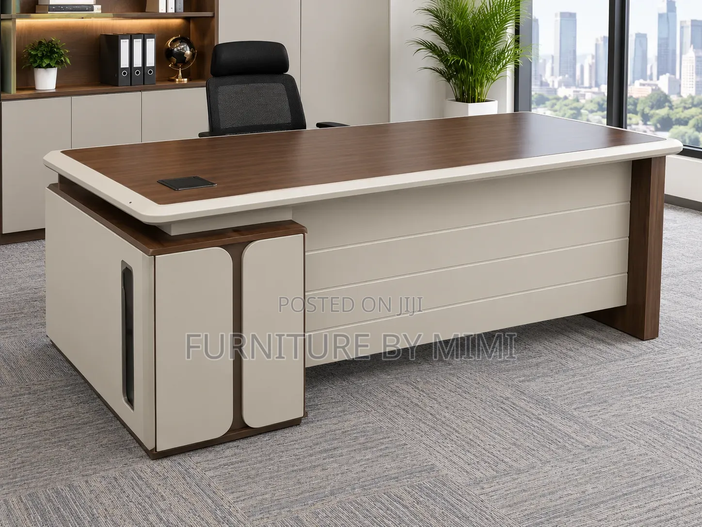 Luxury 1.4m Executive Office Desk With Drawers – Premium Furniture.
