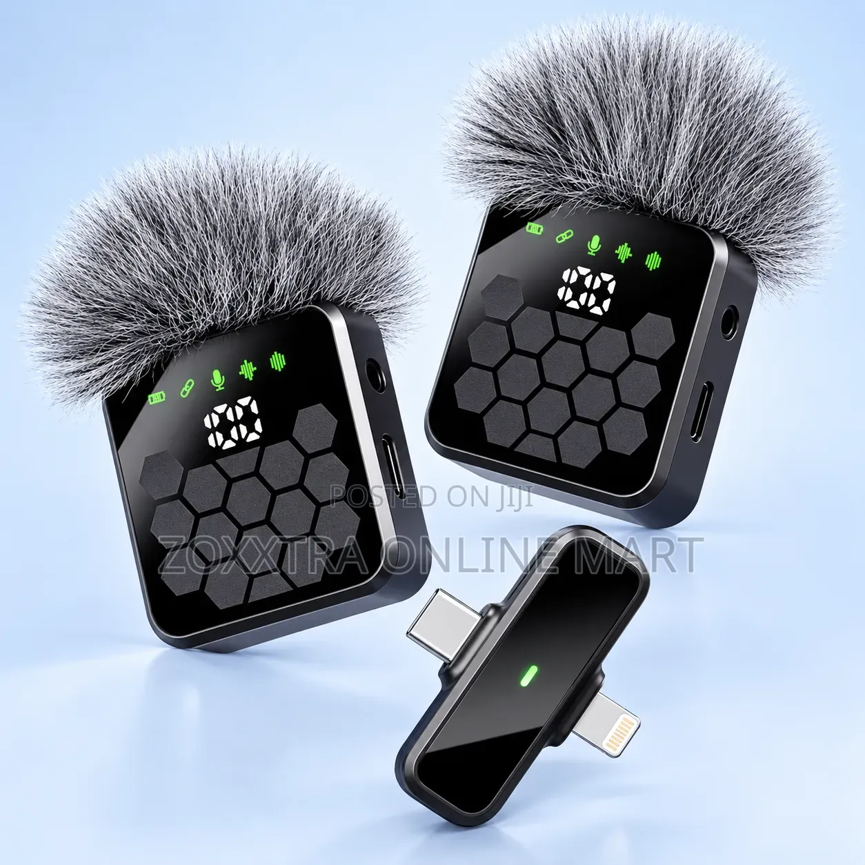 QY66 Dual Wireless Lavalier Microphone