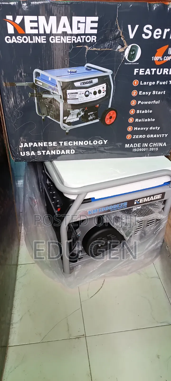 Kemage 11KVA KM13000E2R Heavy-Duty Generator – 100% Copper Coil