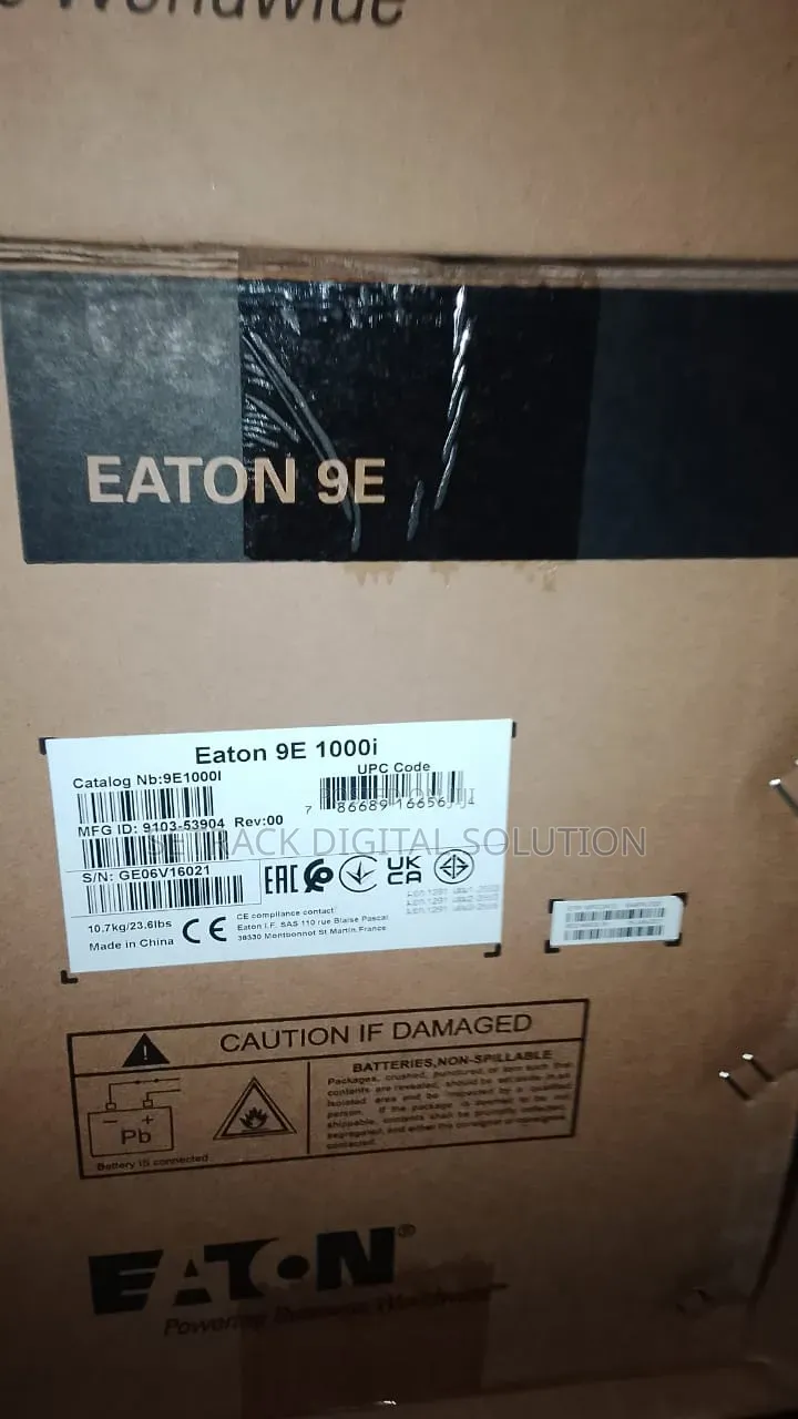 Eaton 9E 1kVA Online UPS, 1000 VA / 800 W, Input: C14, Output: (4)