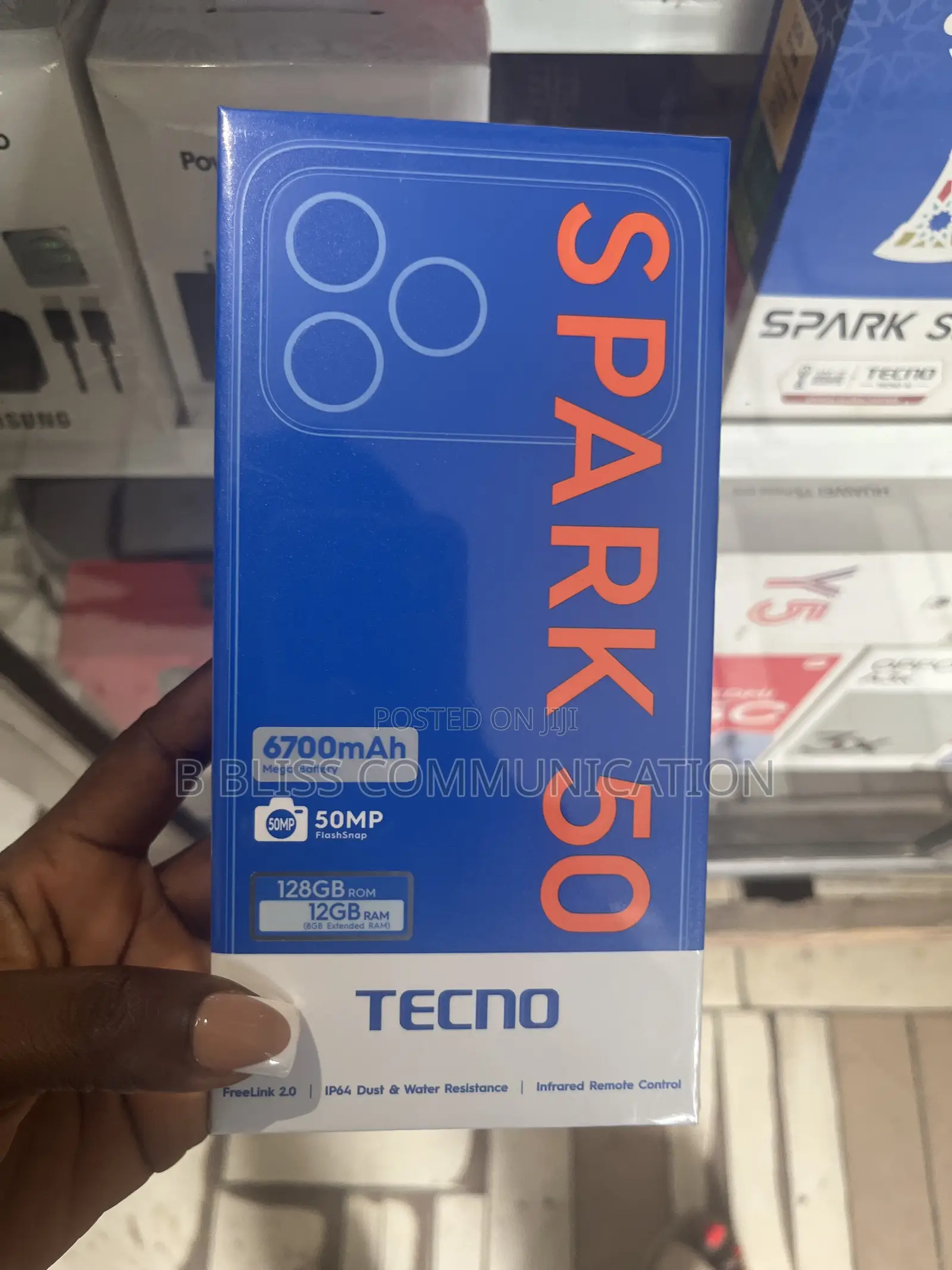 New Tecno Spark 50 128 GB Blue