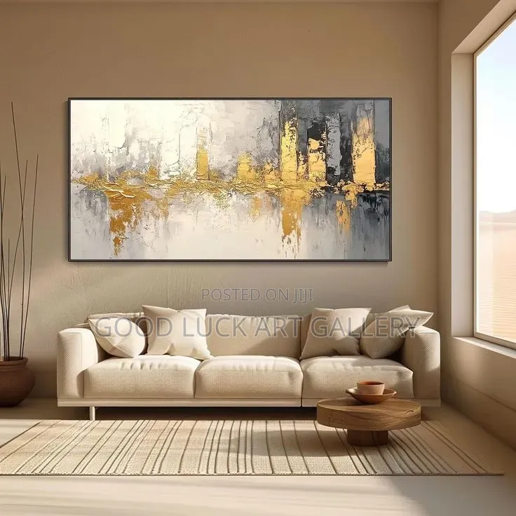 Large Abstract Plaster Canvas