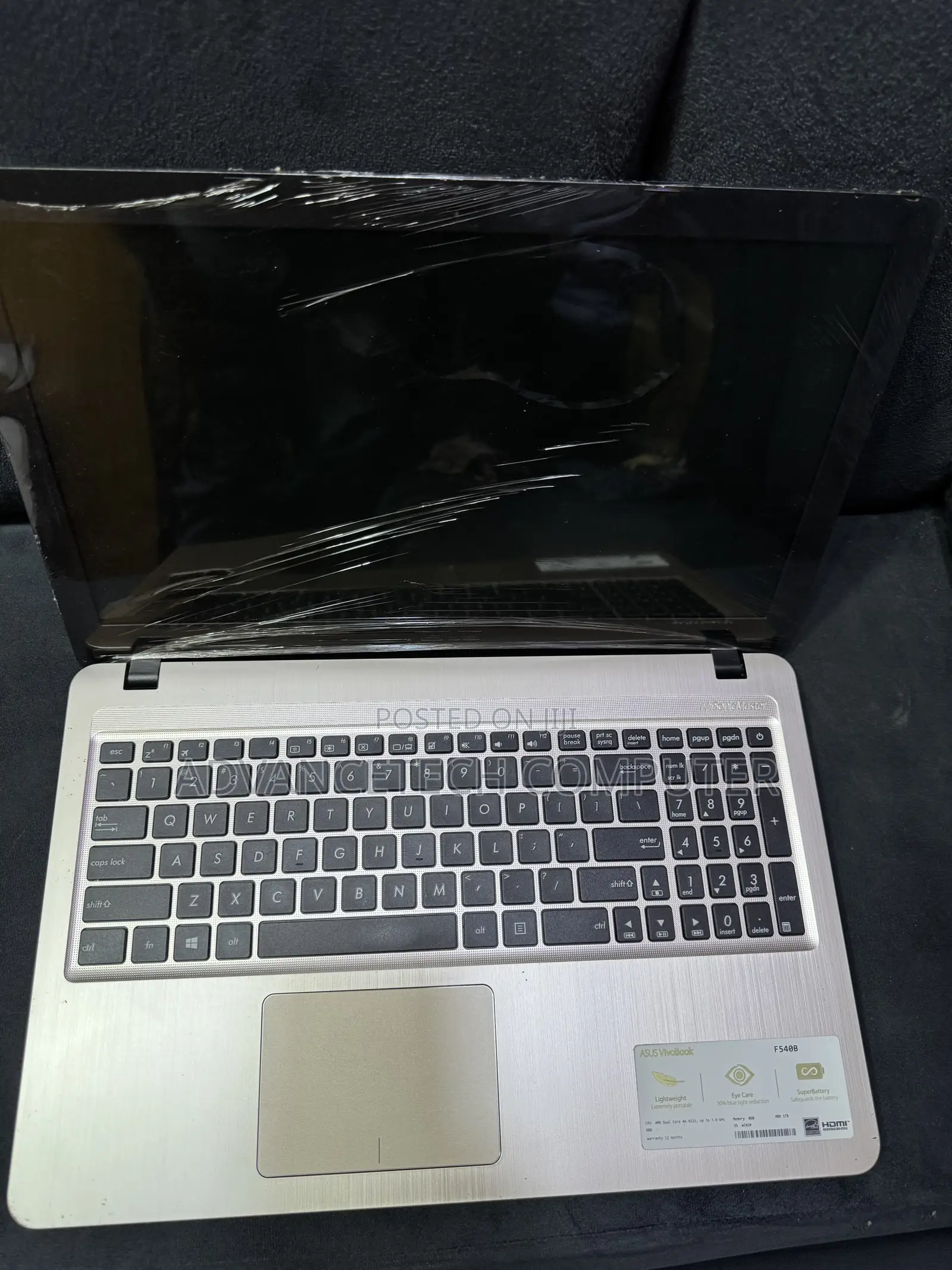 Laptop Asus F542UA 8GB AMD A6 HDD 500GB