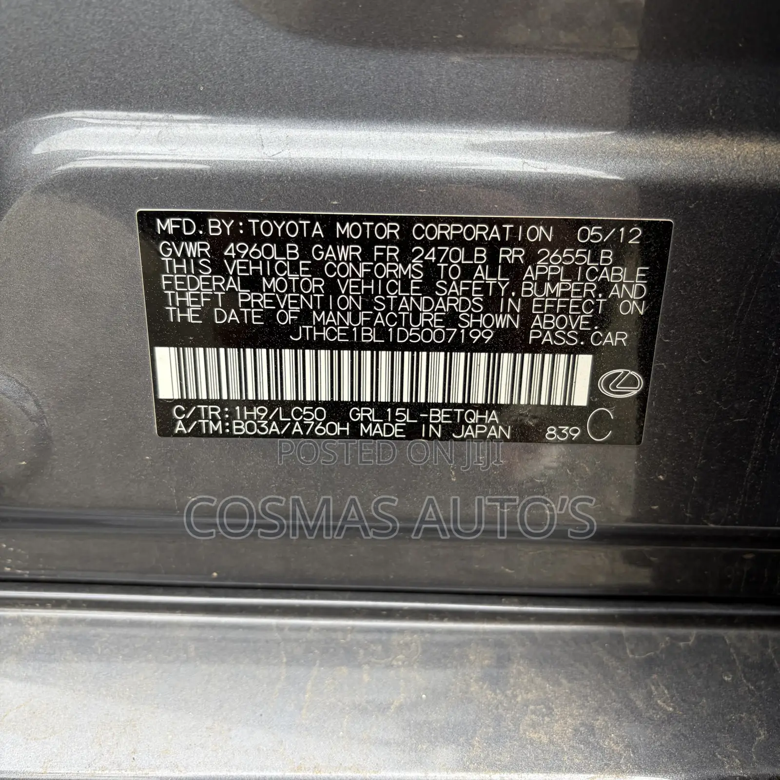 Lexus GS 350 2014 Gray