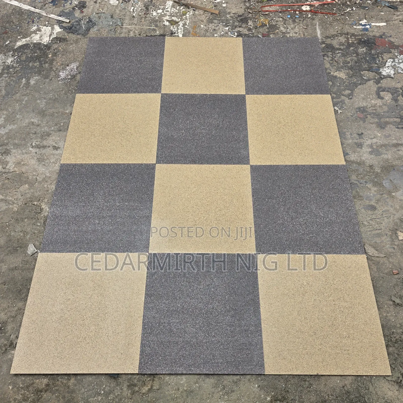 Compound Floor Tiles in 60x60x12mm Thick Vetrified Tiles.