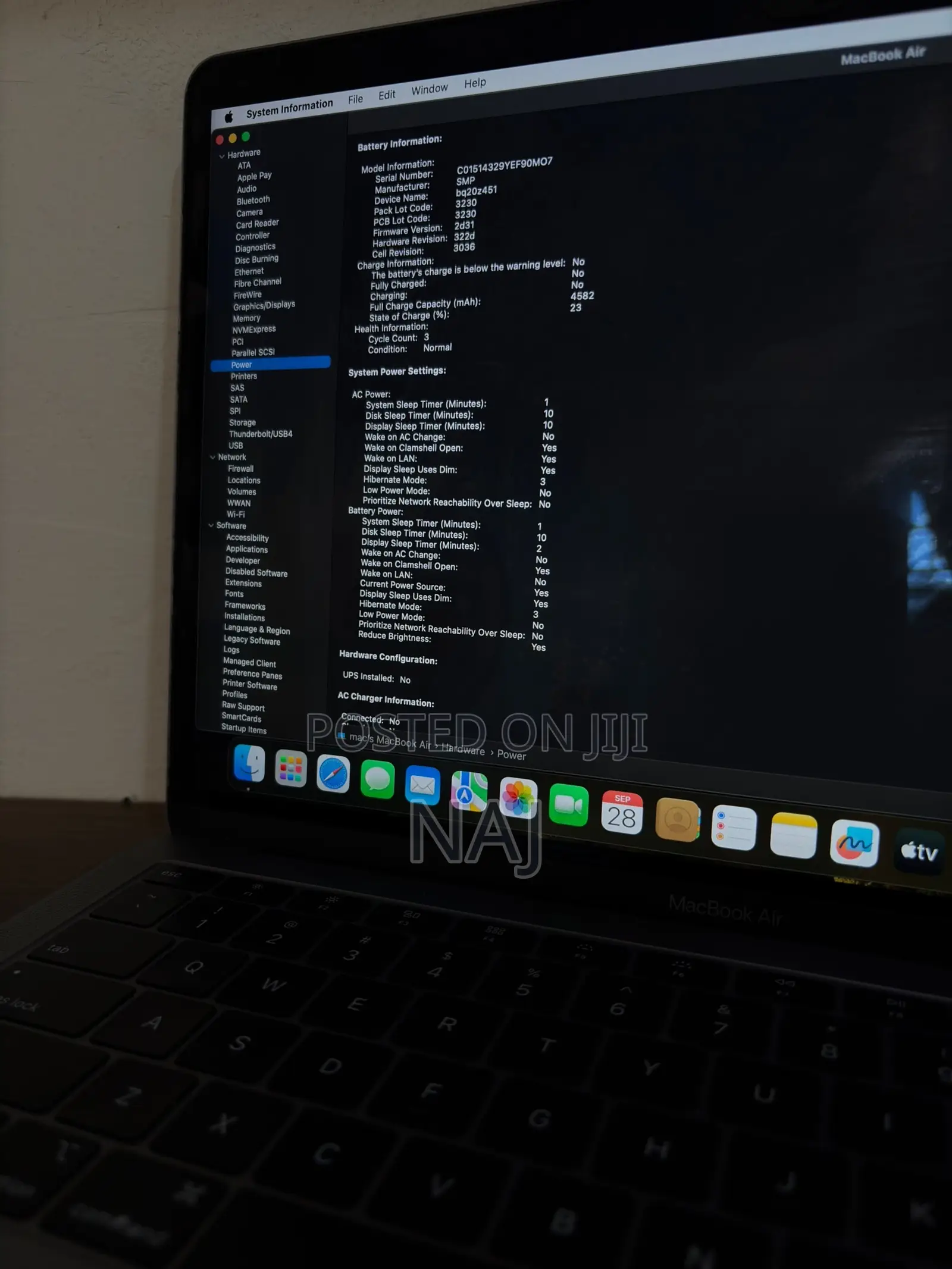 Laptop Apple MacBook Air 2018 8GB Intel Core i5 SSD 128GB