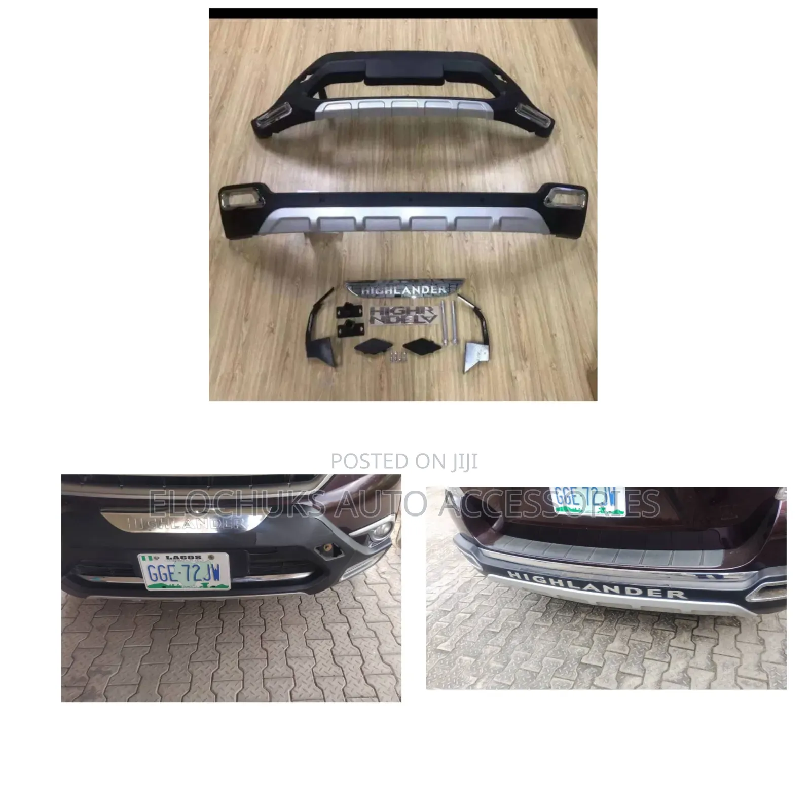 Front and Back Bumper ABS Brush Guard