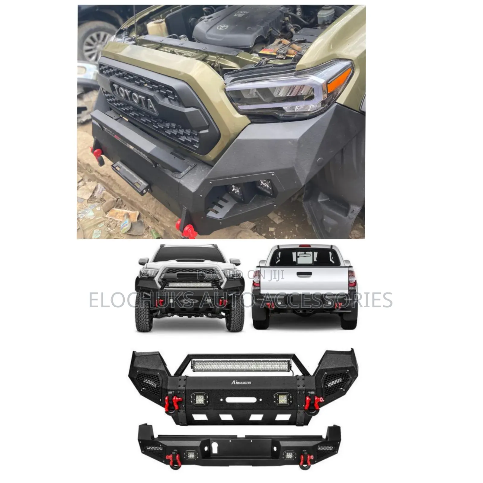 Front and Back Iron Rugged Bumper