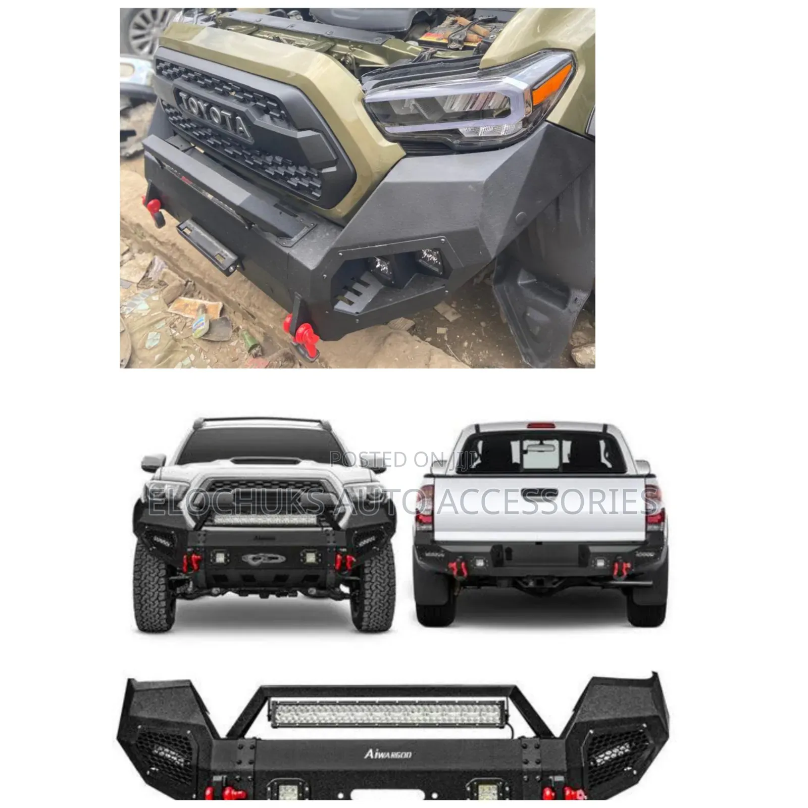 Front and Back Iron Rugged Bumper