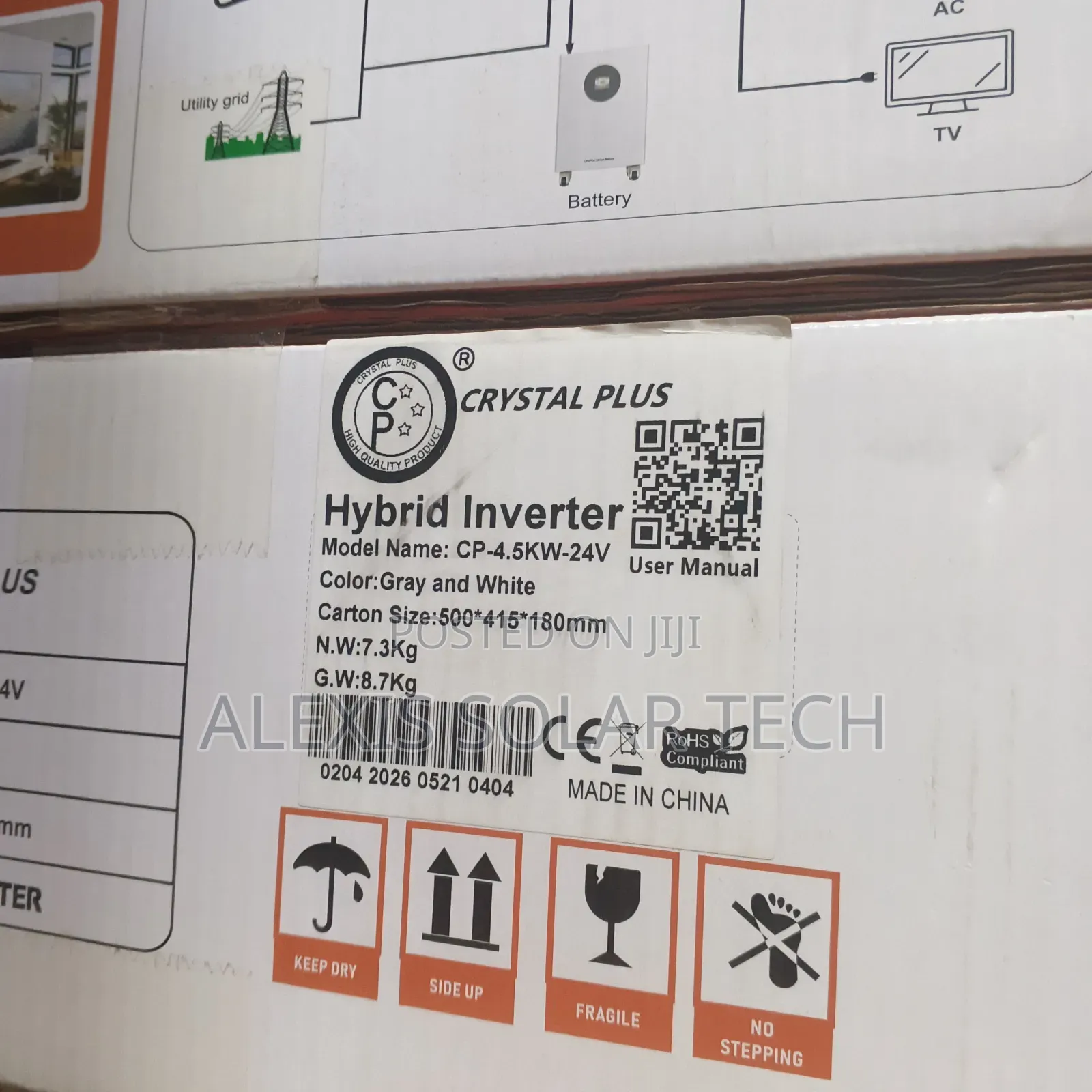Crystal Plus 4.5kva 24v Solar Hybrid Inverter