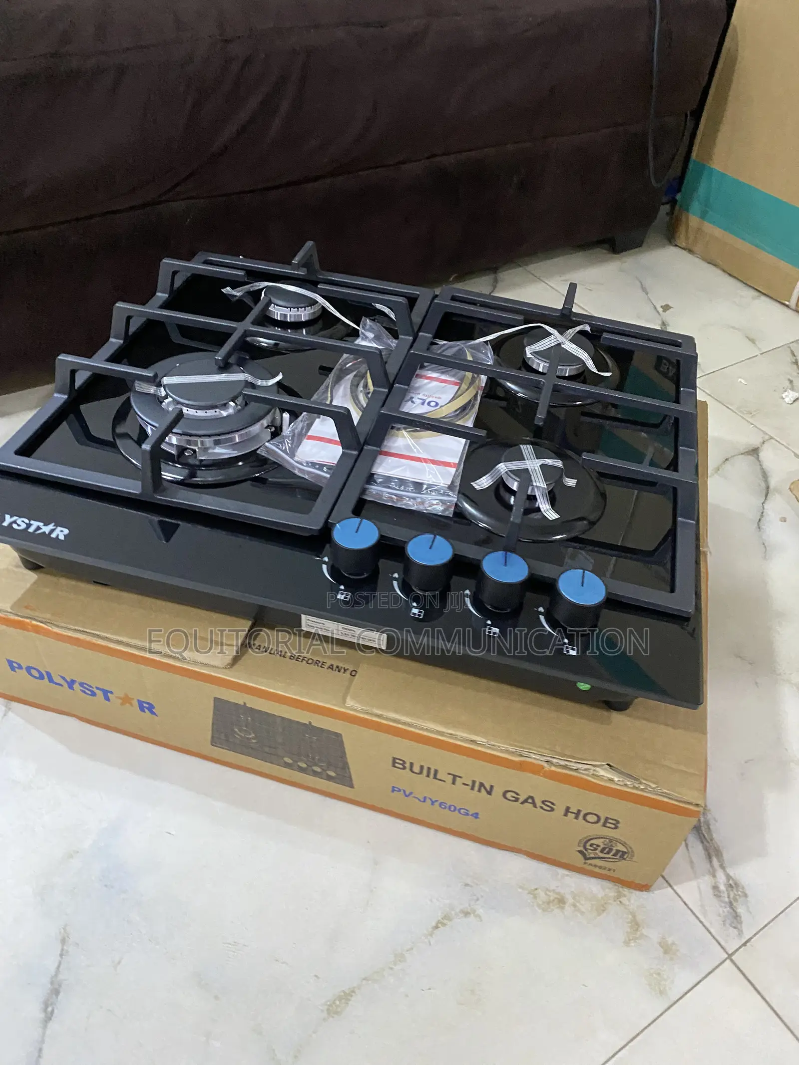 Polystar PV-JY60G4 4 Gas Burner Built-in Hob for Neat Kitchen Setup