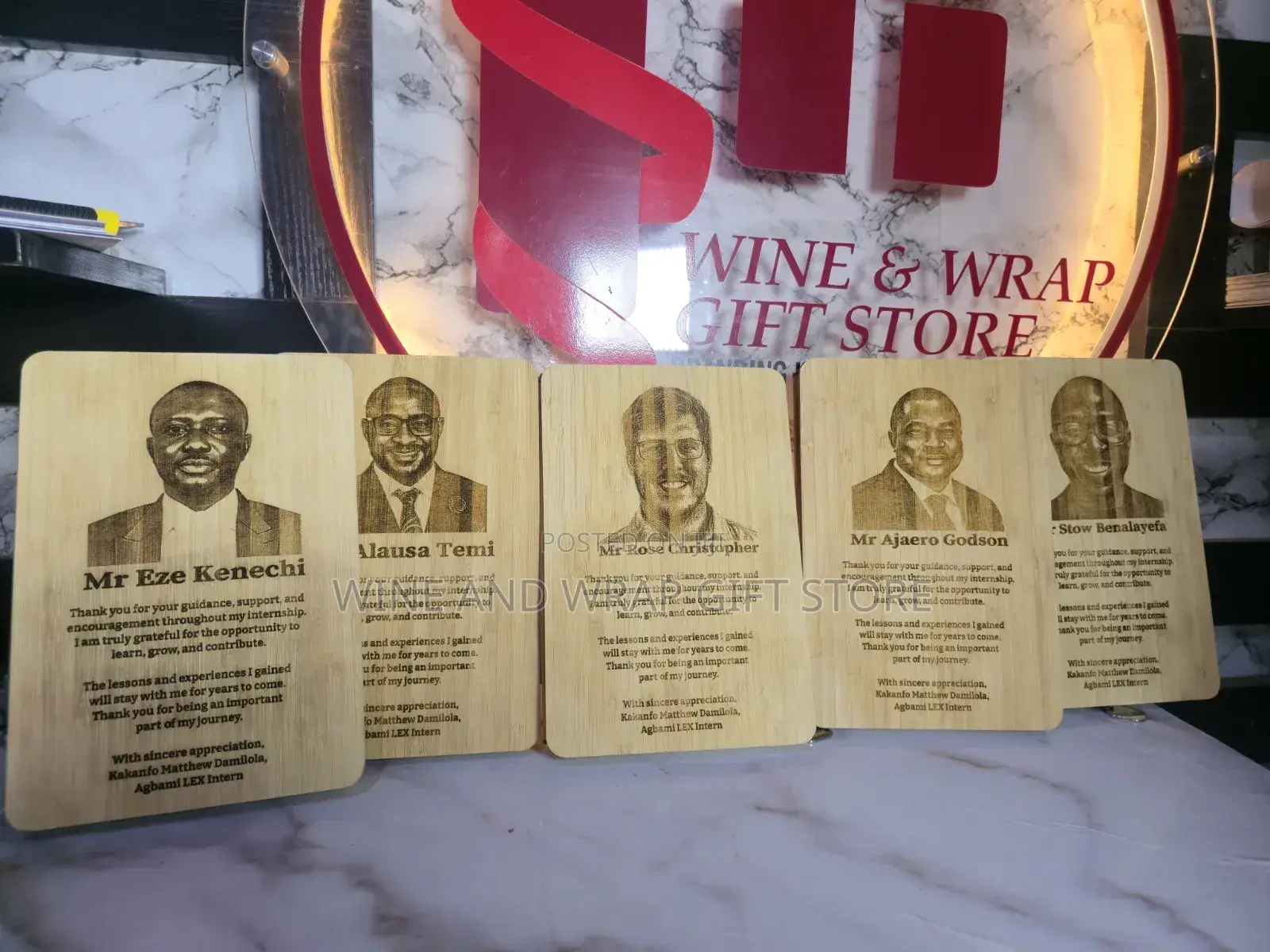 Engraved Wooden Items