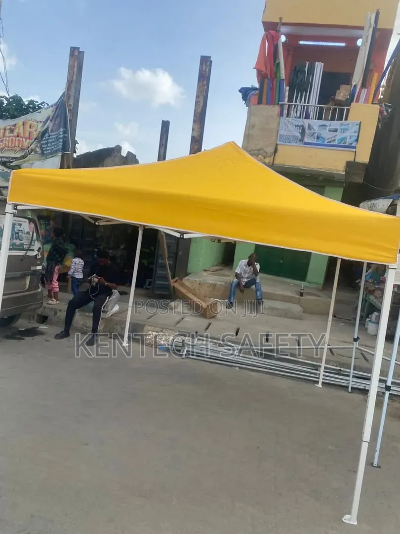 3x3 Gazebo Mobile Tent Yellow Top