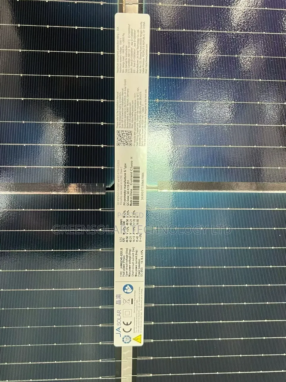 620w JA Solar Bifacial NType Solar Panel