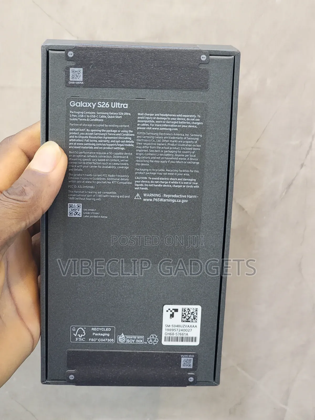 New Samsung Galaxy S26 Ultra 5G 512 GB Black
