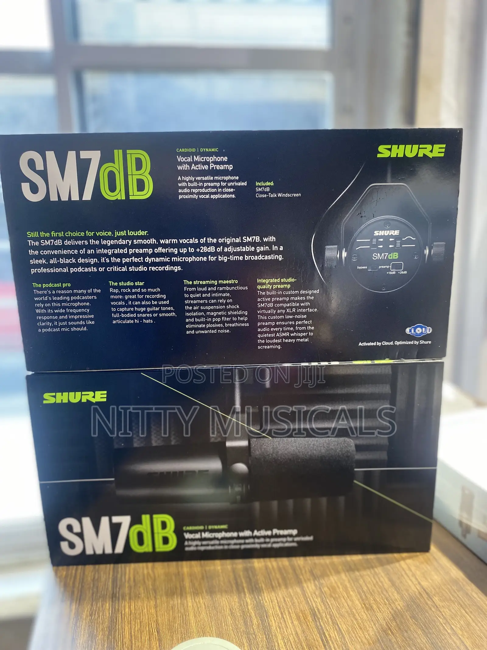 SM7DB Shure Cardioid Dynamic Vocal Microphone