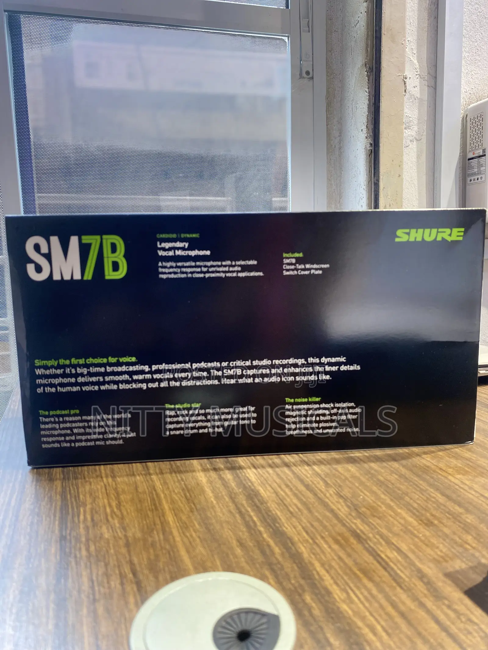 SM7B Shure Cardioid Dynamic Vocal Microphone