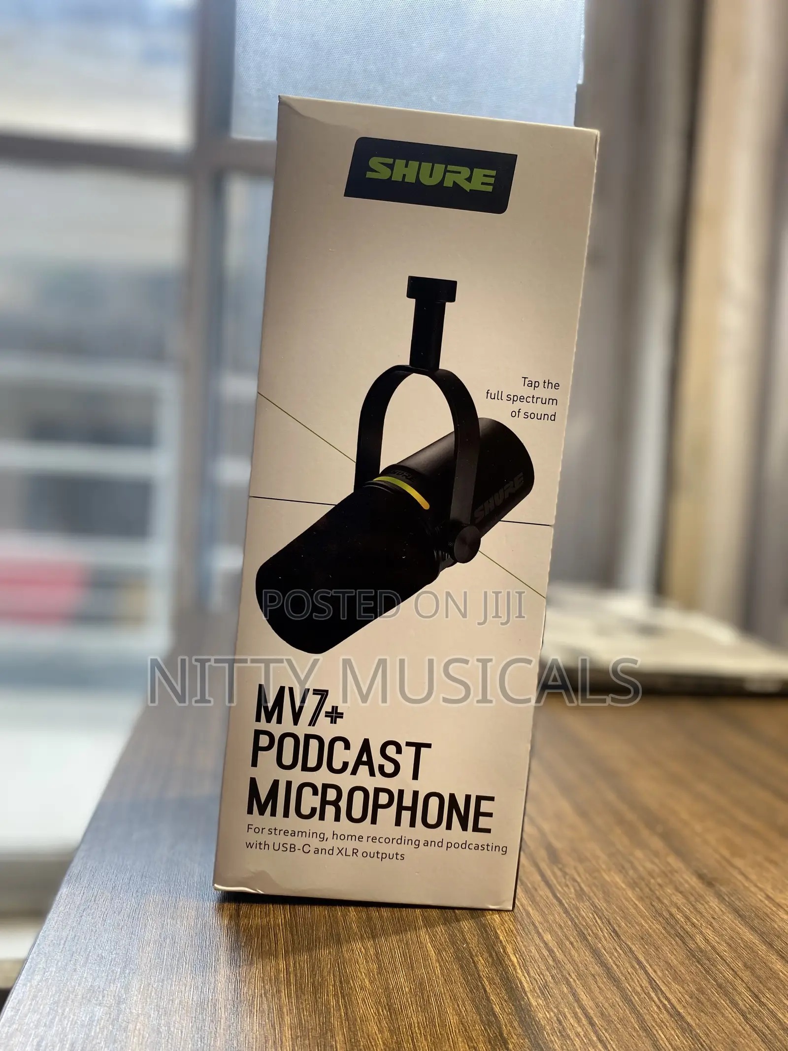 Shure MV7+ Podcast Microphone With USB-C XLR Output
