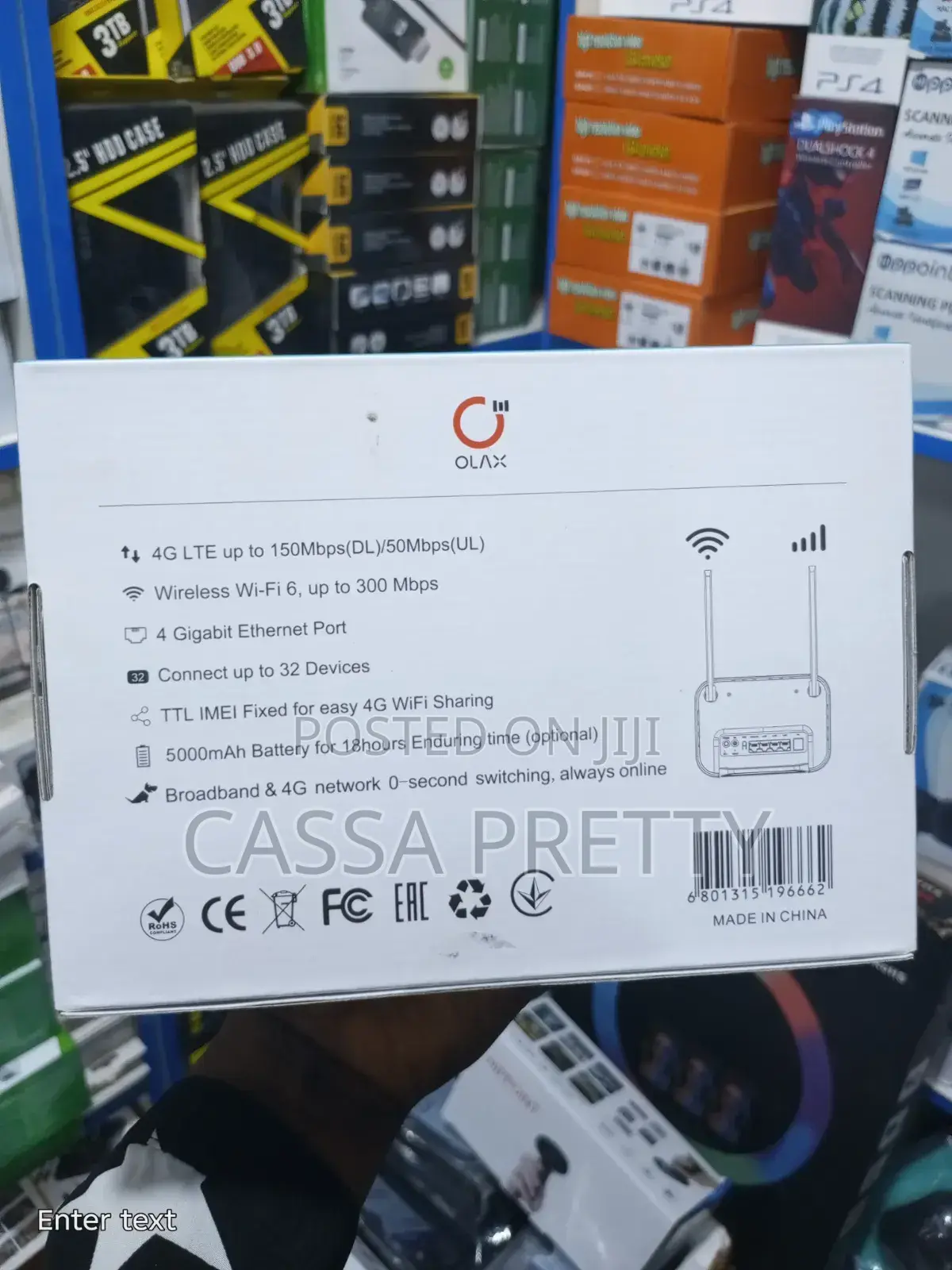 OLAX AX8 PRO - CAT4 WiFi 6 Smartbox