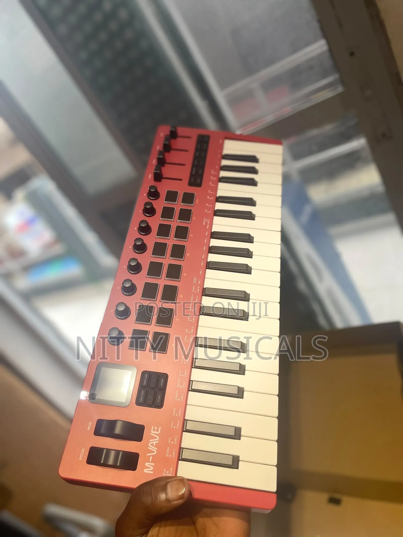 M-Vave SMK-37Pro MIDI Keyboard Limited Edition Red Color