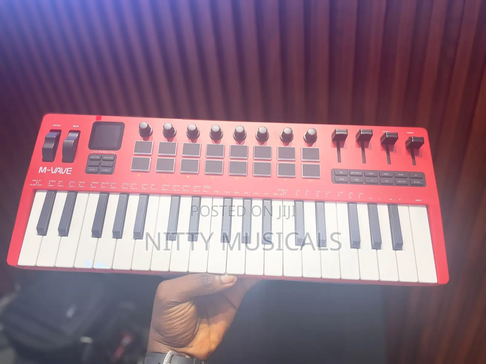 M-Vave SMK-37Pro MIDI Keyboard Limited Edition Red Color