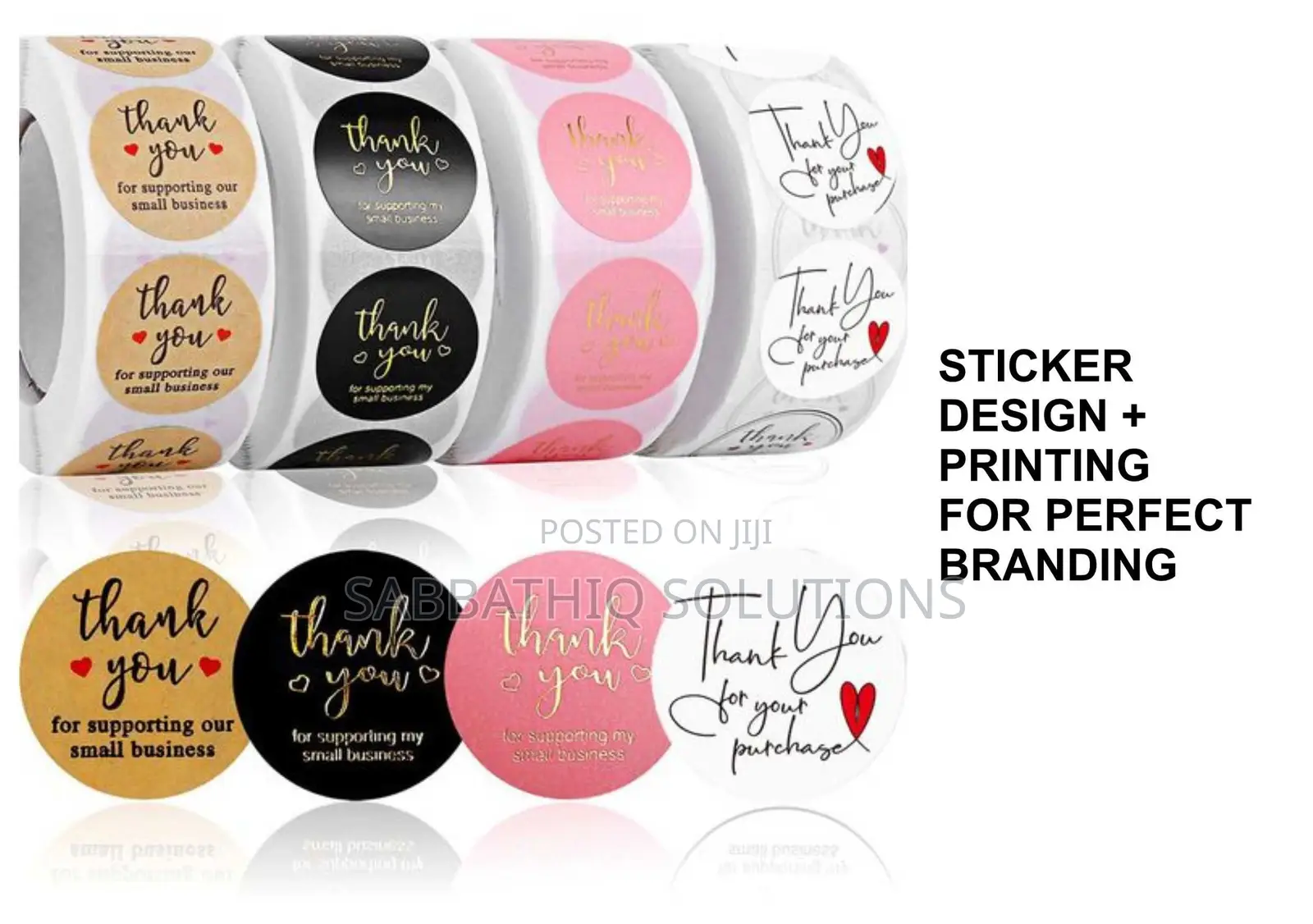 Sticker Design + Printing | Product Labels Business Stickers in Lagos