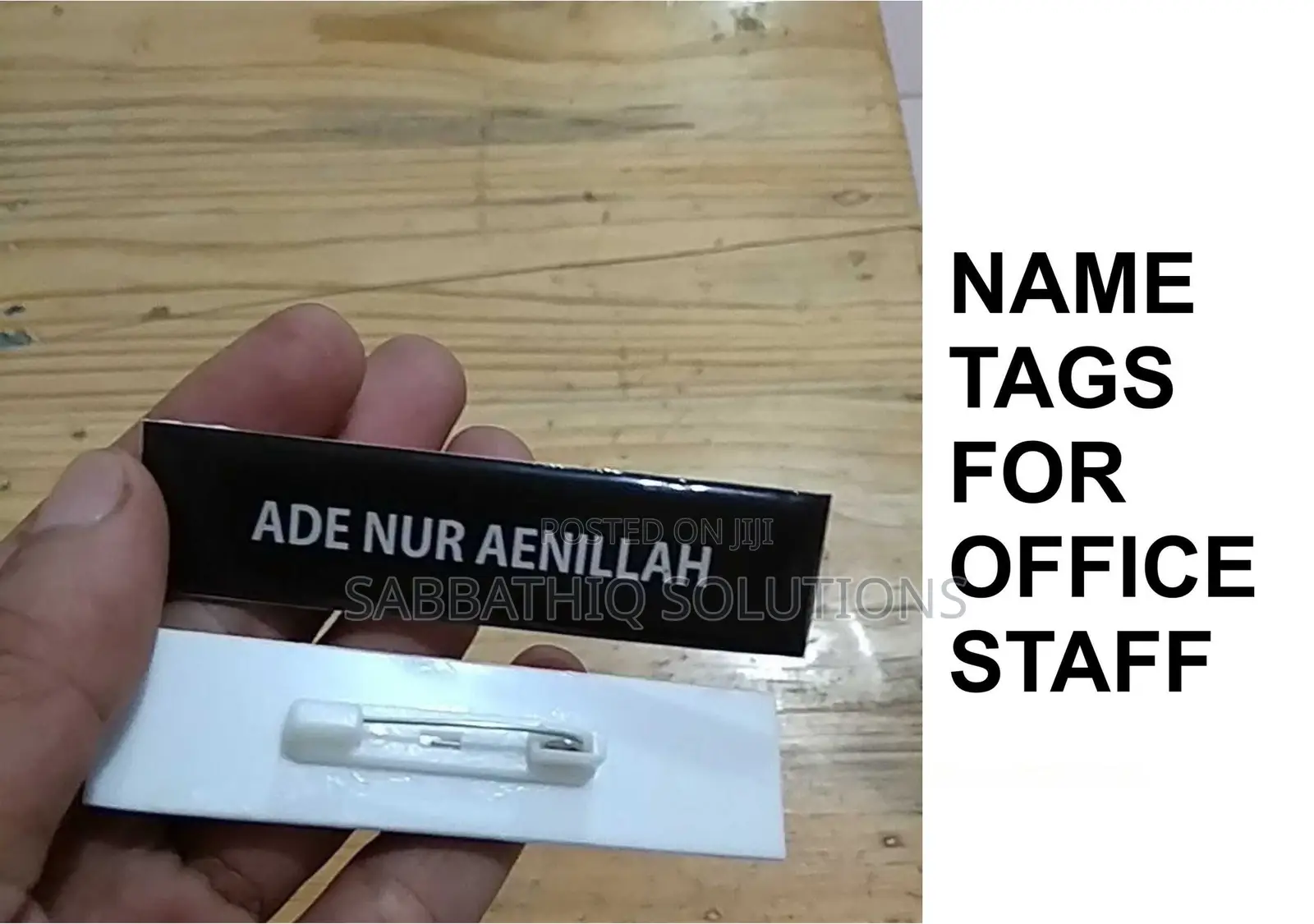 Name Tags, Name Badges Printing in Lagos | Events Business