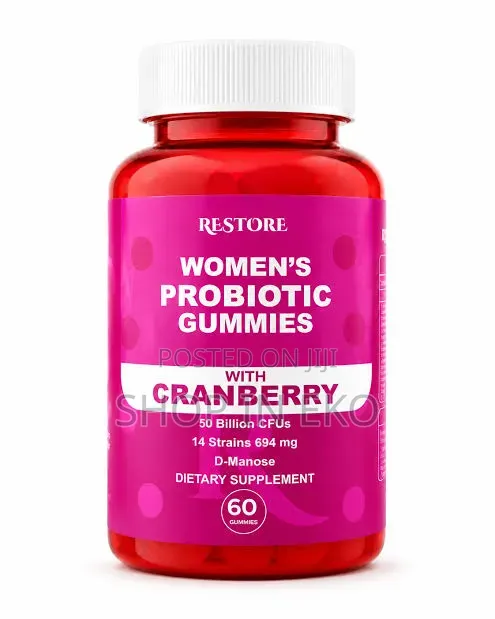 RESTORE Women’s Probiotic Gummies With Cranberry D-Mannose -