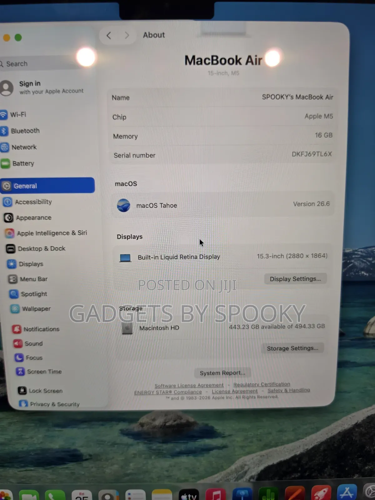 New Laptop Apple MacBook Air 2026 M5 16GB SSD 512GB