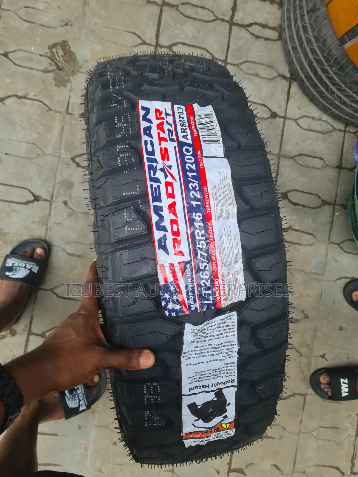 Original American Roadstar Tyre Lt265/75 R16 Off-Road