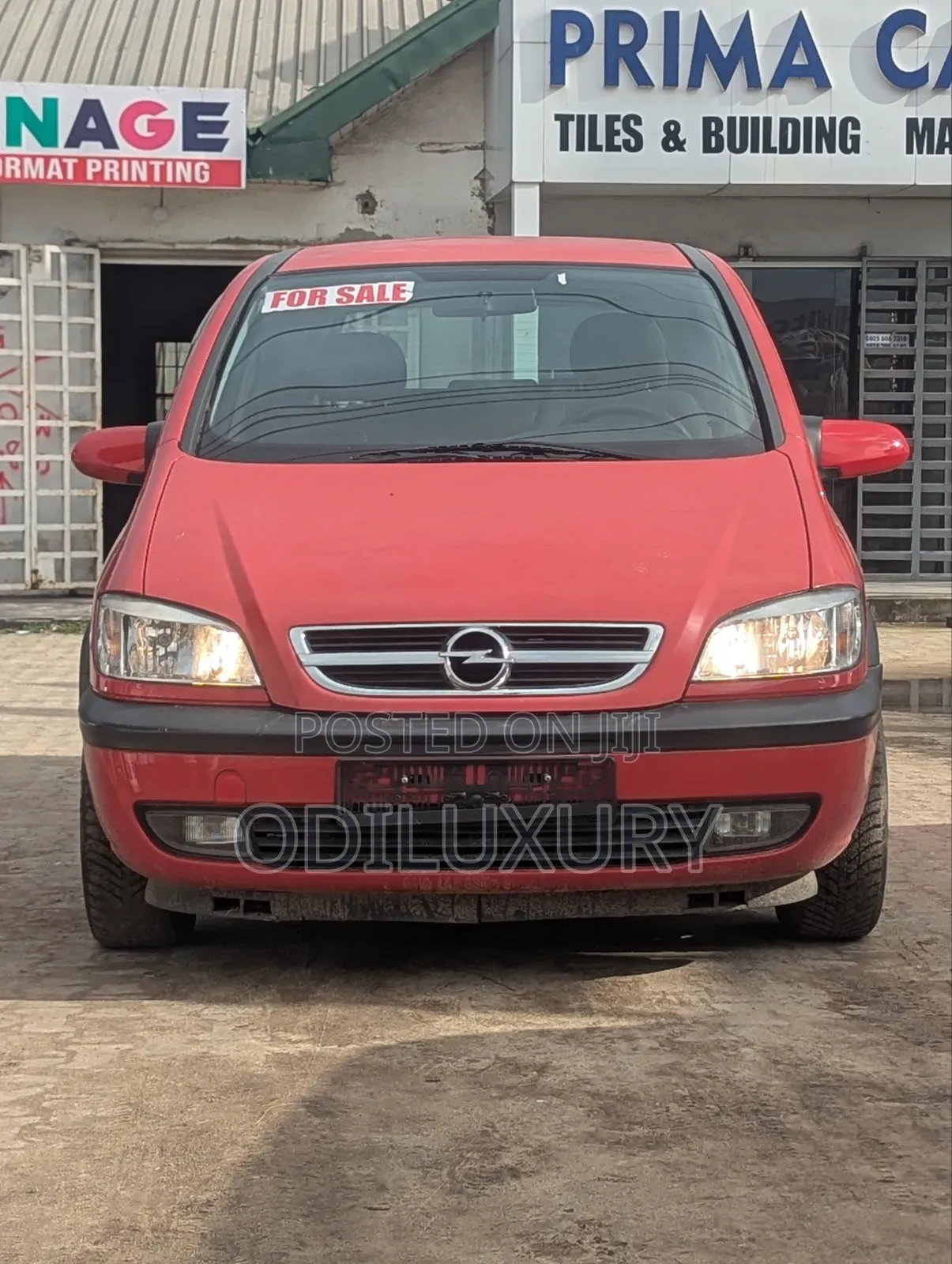 Opel Zafira 1.6 CNG 2005 Red