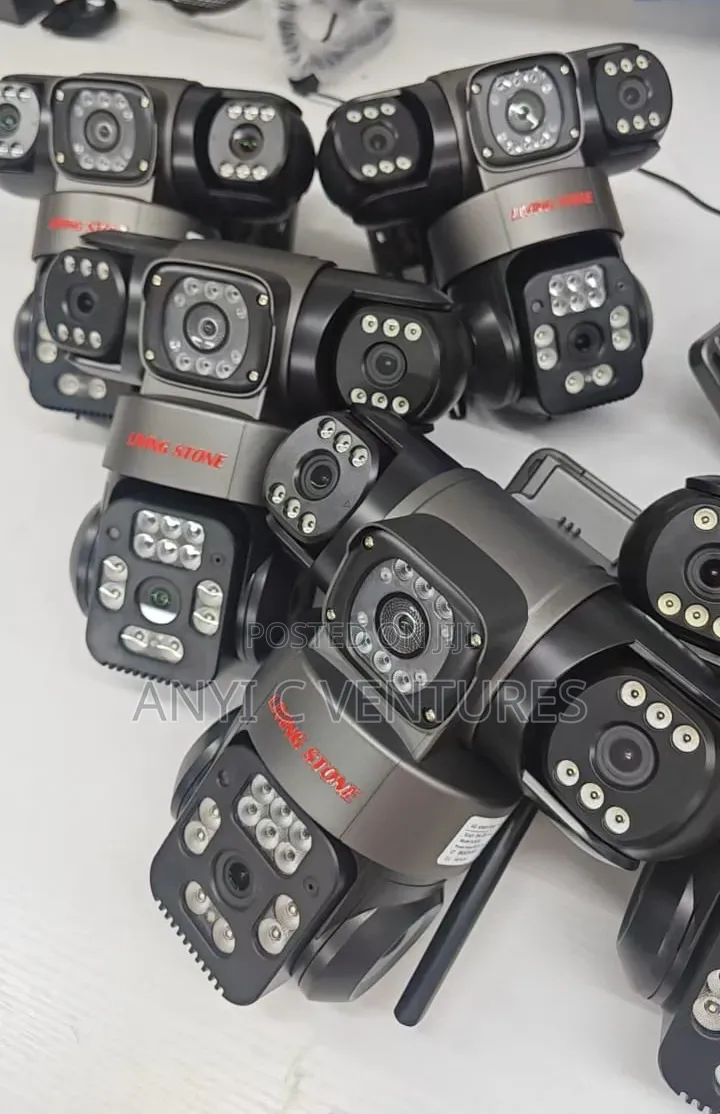 Triple Lens Solar CCTV Camera