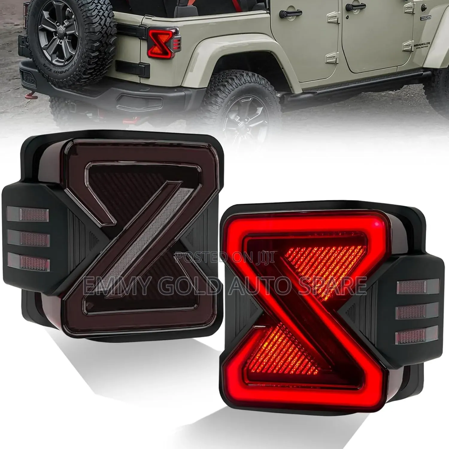 Jeep Wrangler JL JLU Jk Back Taillight 2007 to 2025