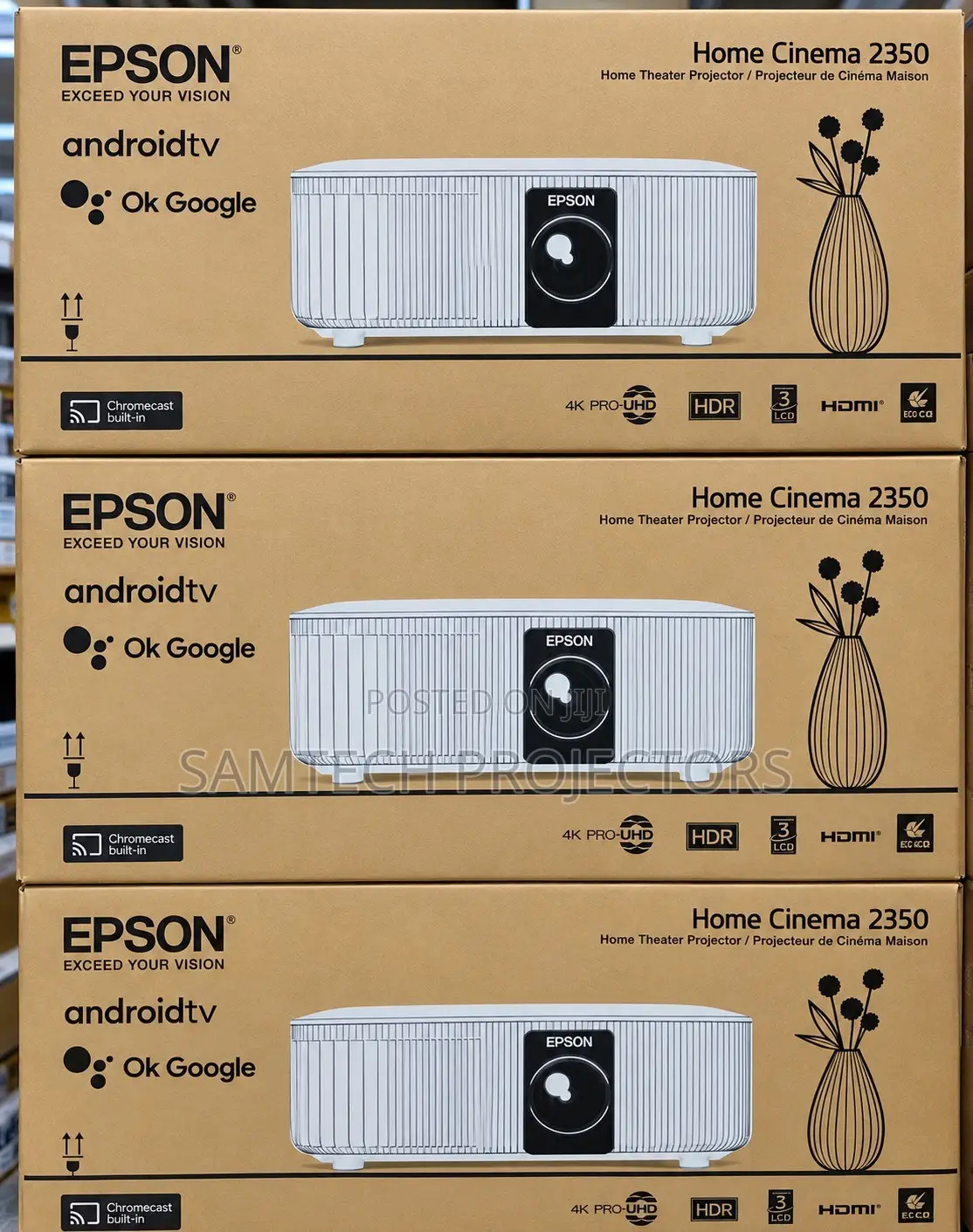 Epson Home Cinema 2350 PRO-UHD 3Chip 3LCD Smart Streaming Projector