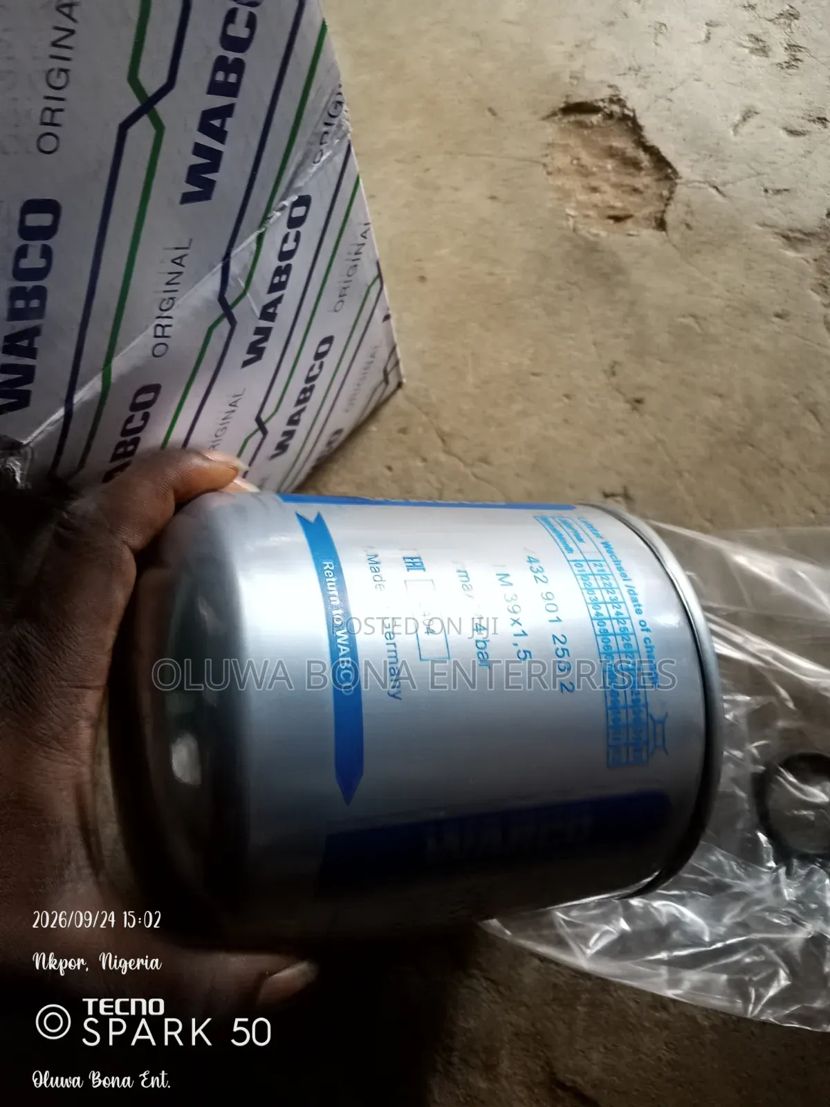 Air Dryer Filter