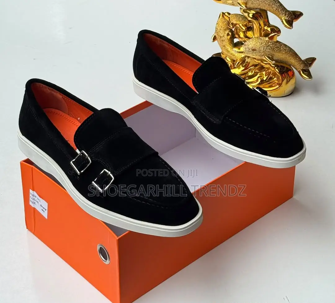 Classy Men Double Strap Loafer Shoes in 2 Colours