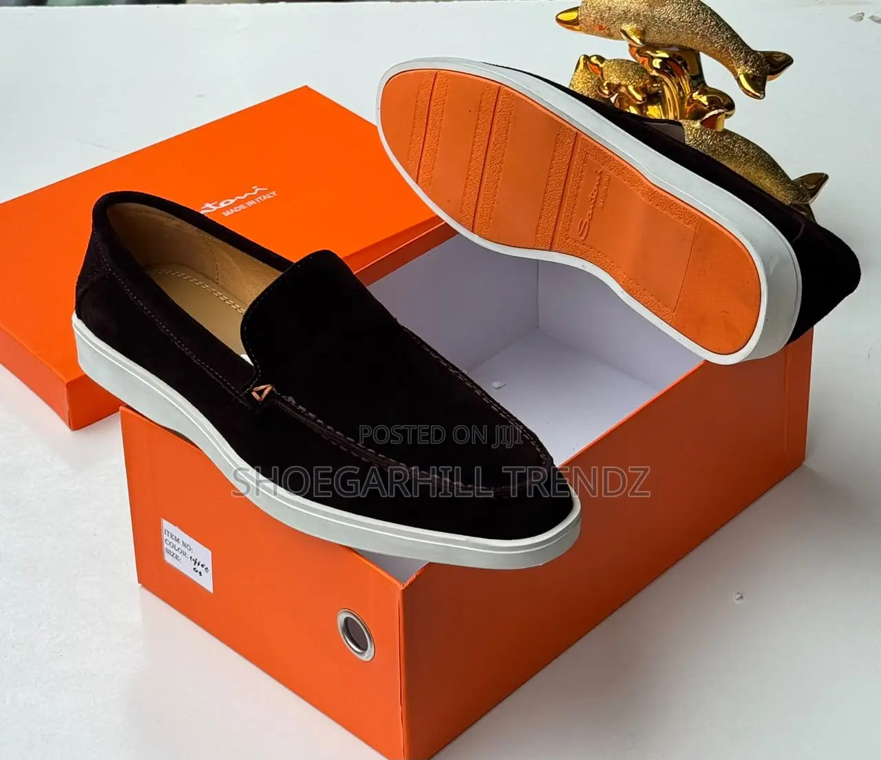 Men Shoes Santoni Suede Sneaker Loafers