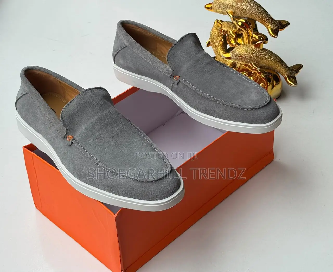 Men Shoes Santoni Suede Sneaker Loafers