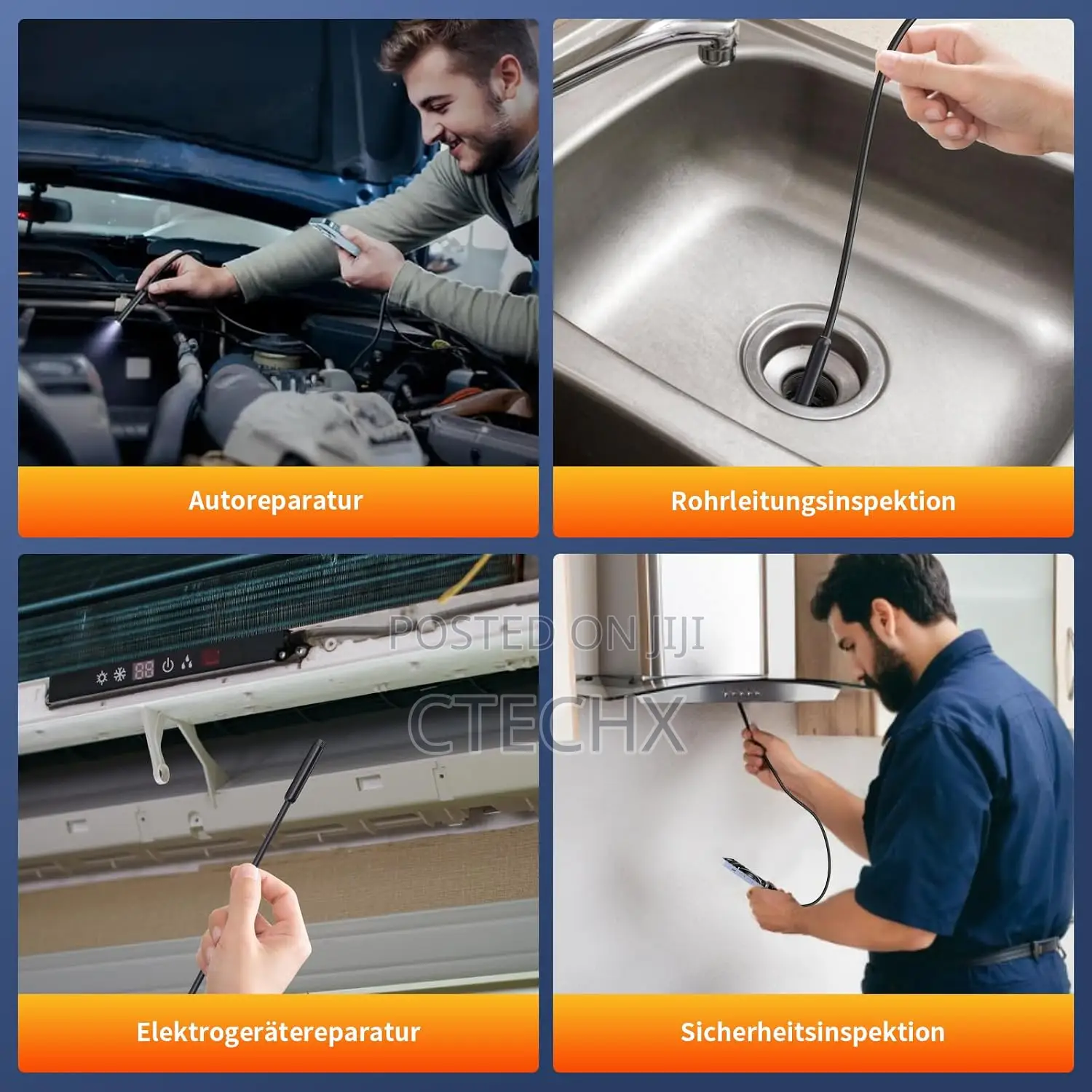 AOPICK Endoscope Camera With Light, 1080P HD, IP67 Waterproof