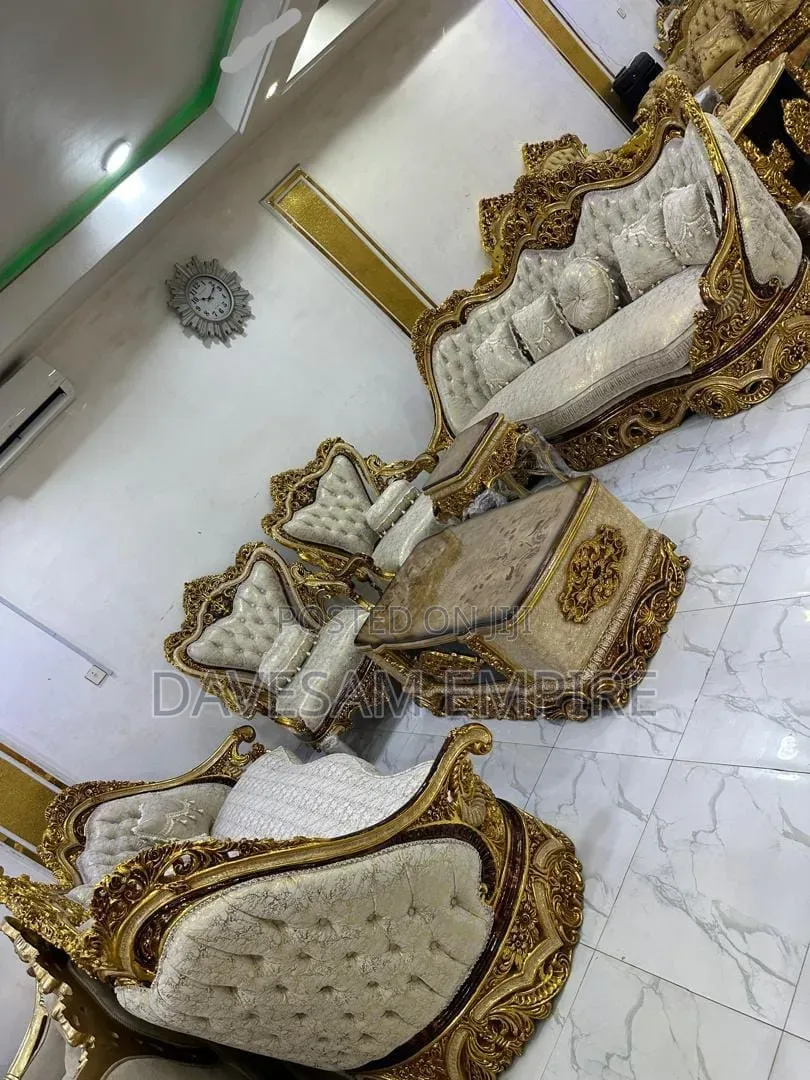Opulent Egyptian 8-Seater Royal Sofa, Crafted for Timeless Elegance.