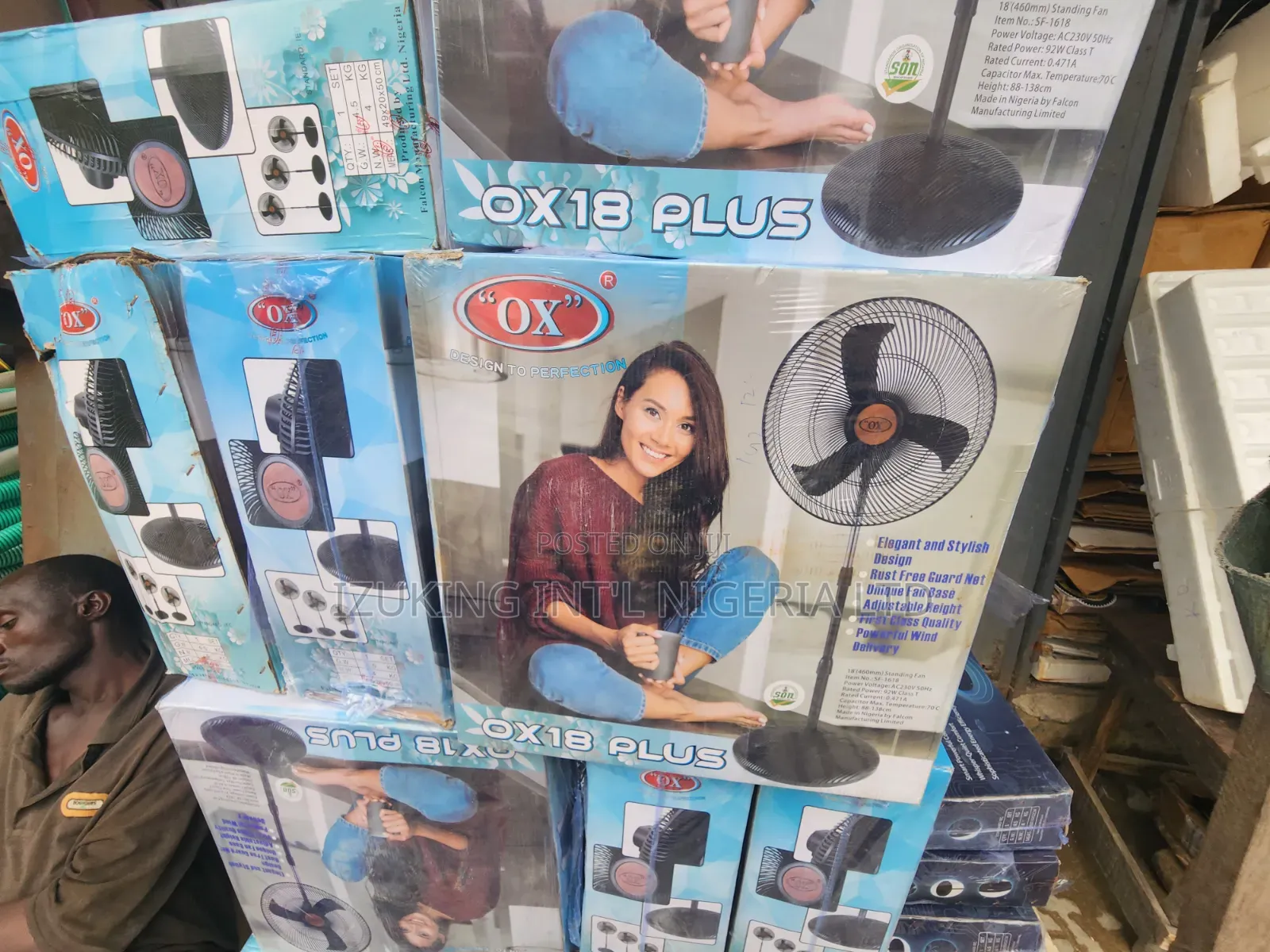 Ox Ox 18" PLUS STANDING FAN - 18 Inches