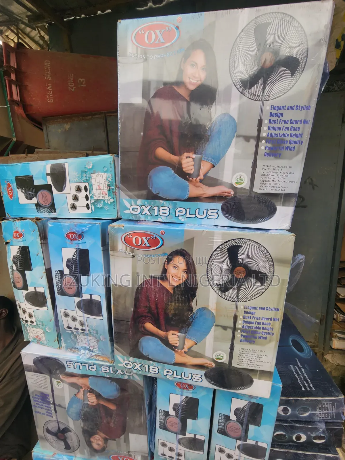 Ox Ox 18" PLUS STANDING FAN - 18 Inches