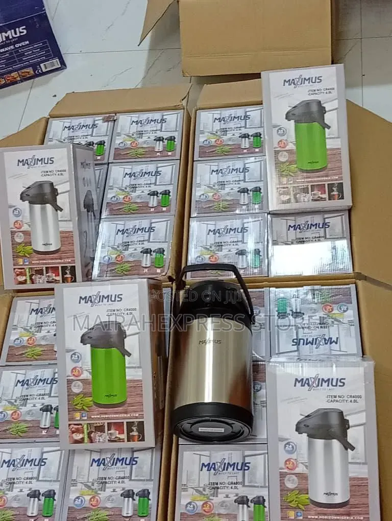 Maximus Air-Pressure Stainless Steel Cold Hot Water Flask (4l)