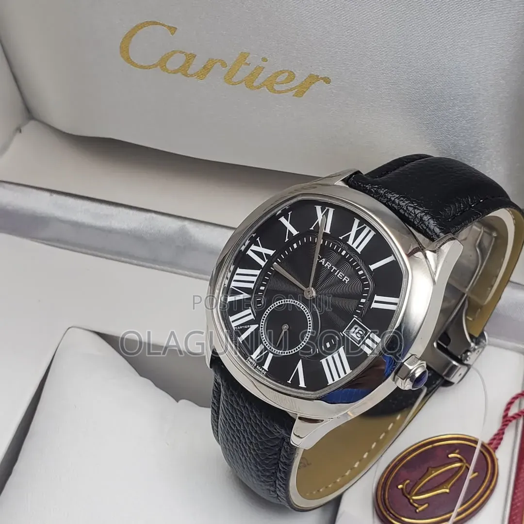 Luxury Cartier Leather X5 Wrist Watch