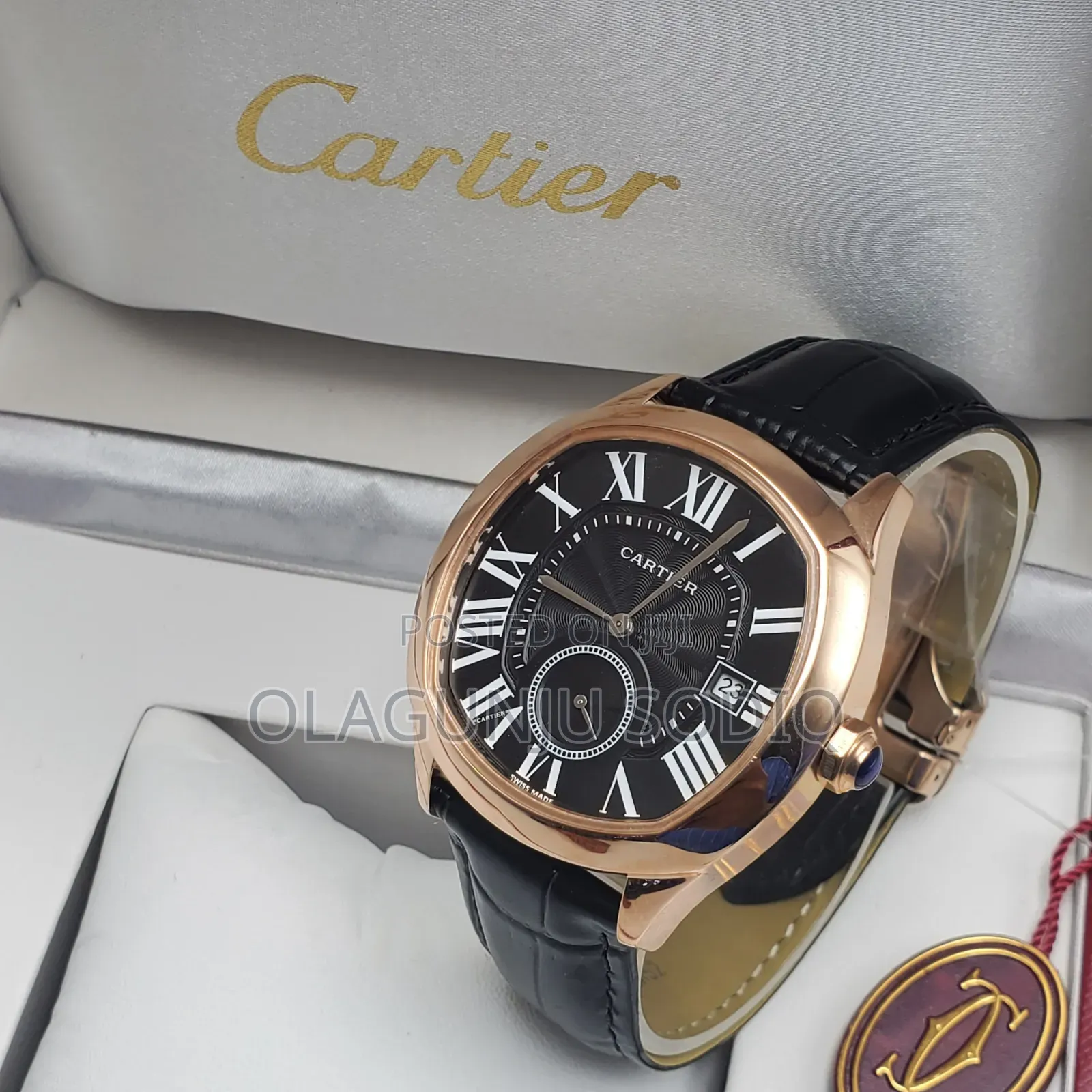 Luxury Cartier Leather X5 Wrist Watch