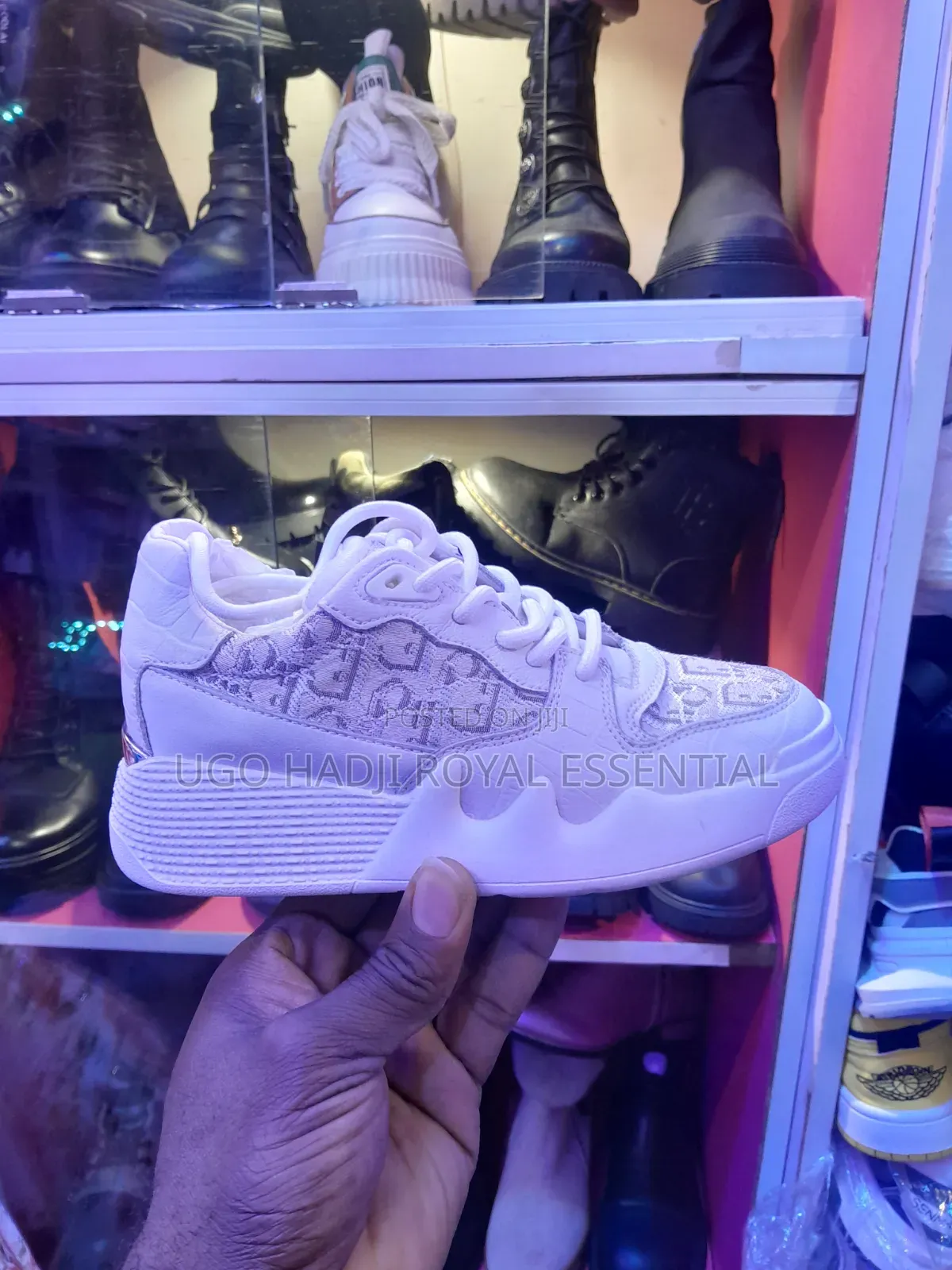 • Brand New Luxury Dior Chunky Platform Sneakers-White