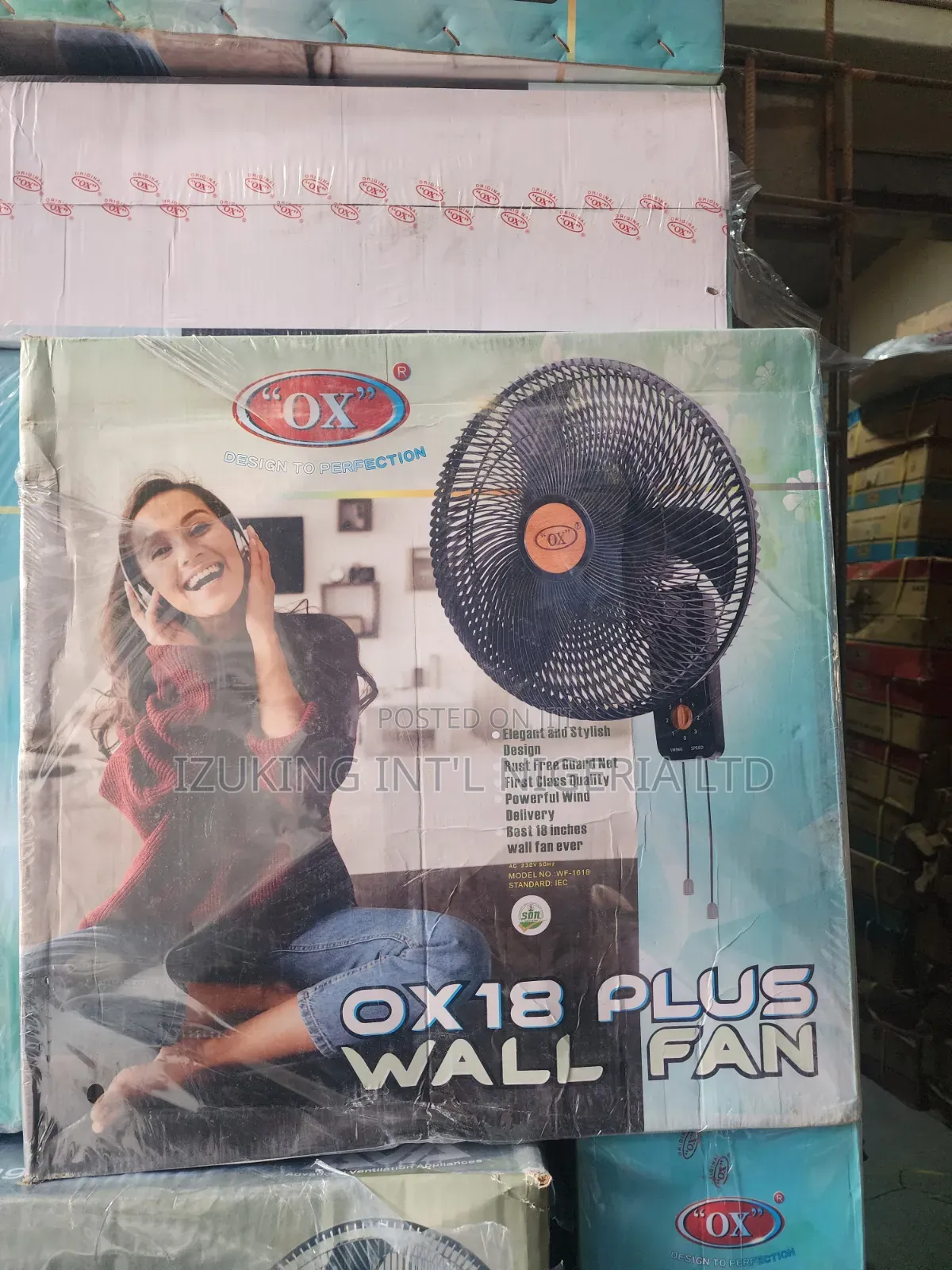 Ox 18 Inches Plus Wall Fan