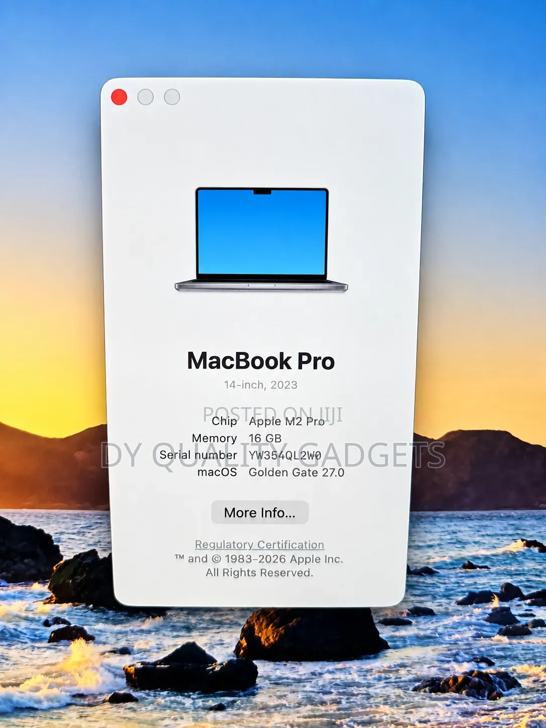 Laptop Apple MacBook Pro 2023 M2 Pro 16GB Apple M2 SSD 512GB